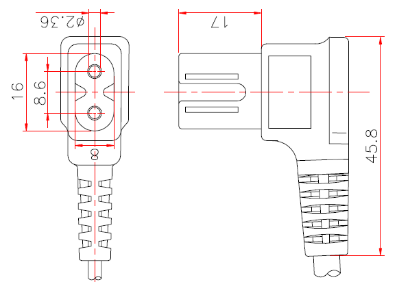 IEC-60320-C7 (S204R)