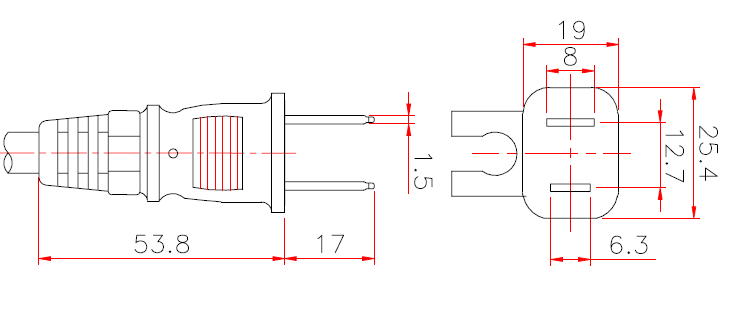 NEMA-1-15P (P207G)