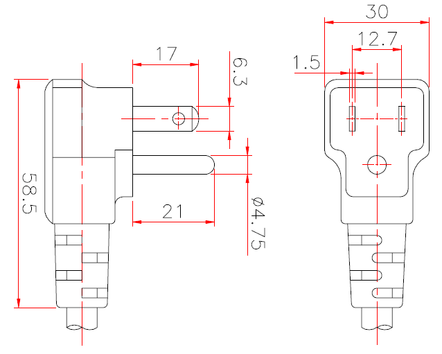 NEMA-5-15P (P301R)