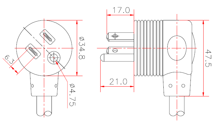 NEMA-5-15P (P341R1)