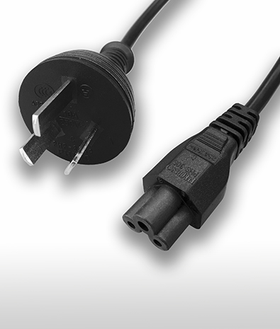 China 3-Pin Plug to C5 AC Power Cord Set 2.5A 250V