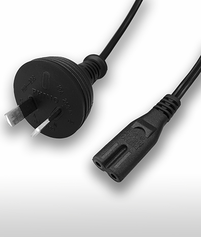 Australia 2-Pin Plug To C7 AC Power Cord Set 2.5A 250V