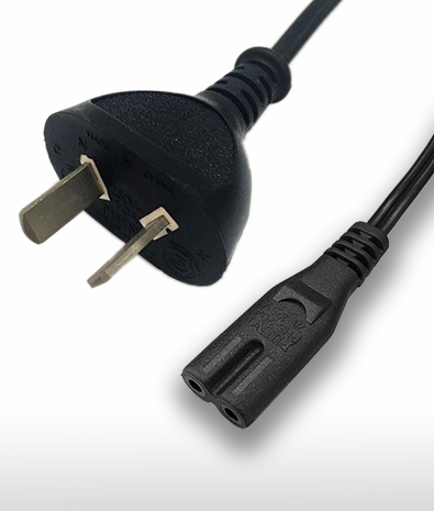 Argentina 2-PIN Plug TO C7 AC Power Cord Set 2.5A 250V