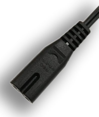 Canada CSA C22.2 2-Pin Straight AC Connector, 7A 125V