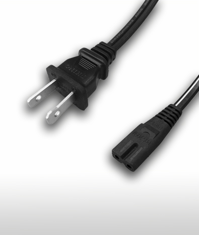 加拿大 2PIN插頭 TO C7 AC极性電源線組Cord Set 7A 125V