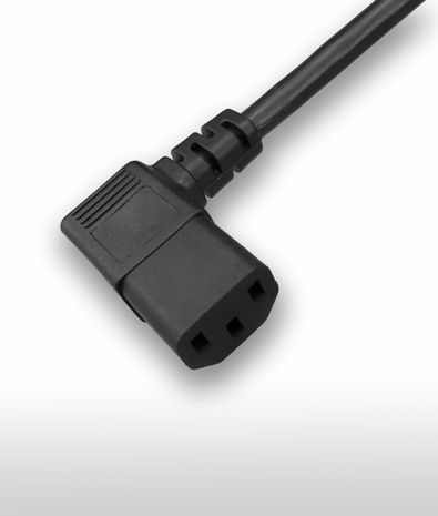 美國 3PIN插頭 TO C13左彎AC電源線組Cord Set 10A 125V