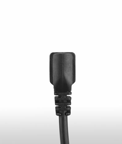 美國 UL498 C5 AC電源線連接器,3芯右彎式 10A 125V