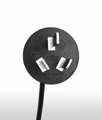 中國 直式 AC插頭3PIN 接地, 10A250V