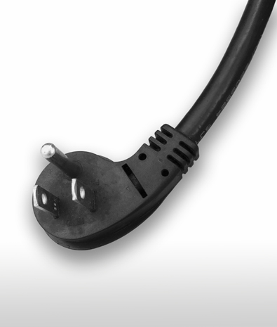 美國 NEMA 5-15P 彎式 AC插頭3PIN 接地, 15A 125V