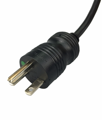 美國 NEMA 6-15P 直式 醫療用AC插頭3PIN 接地, 15A 125V