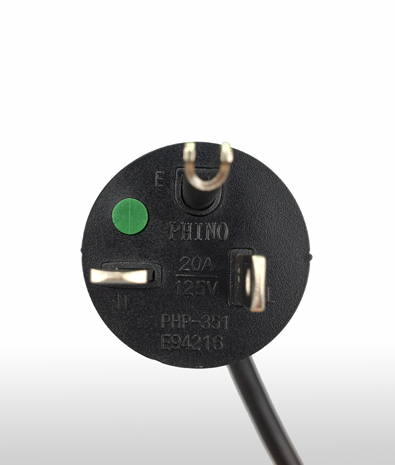 美國 NEMA 5-20P 直式 醫療用AC插頭3PIN 接地, 20A 125V