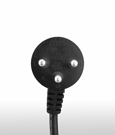 以色列 彎式 AC插頭3PIN 接地, 16A 125V