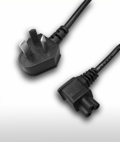 中国ACコードセット 3ピン-C5 左 L 形 2.5A 250V