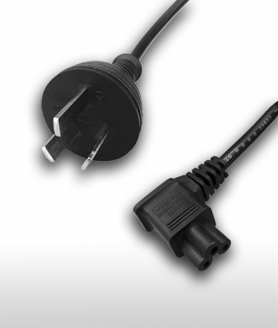 中国ACコードセット 3ピン-C5 左 L 形 2.5A 250V