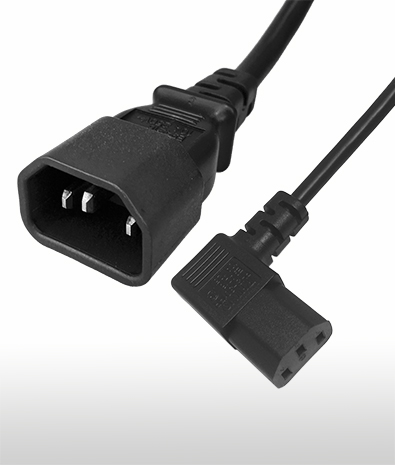 カナダACコードセット 3ピン-C13 左 L 形 10A 125V