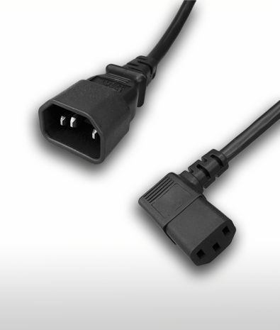 德國 3PIN插頭 TO C13 右彎 AC電源線組Cord set 10A 250V