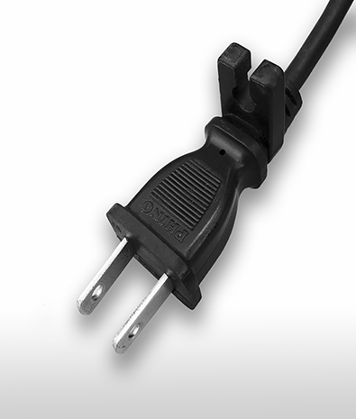 美國 NEMA 1-15P 直式扣位 AC插頭 2PIN 不接地, 15A 125V